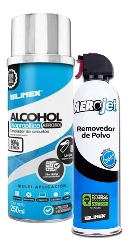 Kit 1 Alco-hol Iso Aerosol 1 Aire Comprimido Limpieza Polvos