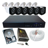 Kit Monitoramento Residencial 6 Câmeras Imagens Em Hd E Dvr