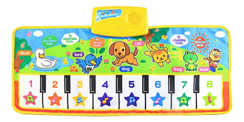 Piano Musical Tapete Bebe Teclado Infantil Educativo Lua