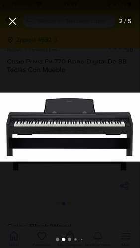 Piano Casio Privia Px-770