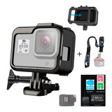 Protector Frame P/ Gopro Hero 8 Black+ Micas Vidrio 9h, Case