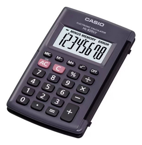 Calculadora Básica Hl-820lv Bk W Dp Paq C/2 Pz Casio