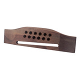 1 X Puente De Guitarra Acustica De 12 Partes De Rosewood