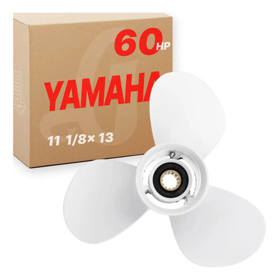 Hélice Yamaha 60 Hp 11 1\u002F8 X 13 Para Motor De Popa Passo 13 | Frete grátis