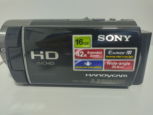 Filmadora Digital Sony Hdr Cx-160 Tel De 3,3  Polegadas