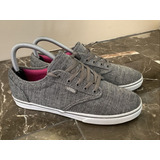 Vans Atwood Low Menswear Pewter Fuchsia Red Vn000zuohur