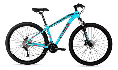 Mountain Bike Topmega Thor R29 18  24v Frenos De Disco Mecánico Cambios Shimano Tourney Tx Y Shimano Tourney Ty700 D/tiro Index Color Celeste  