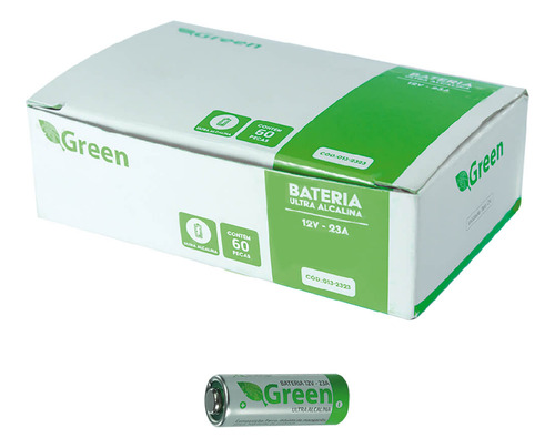 Pilha Bateria 23a 12v A23 Green - 2040 Peças