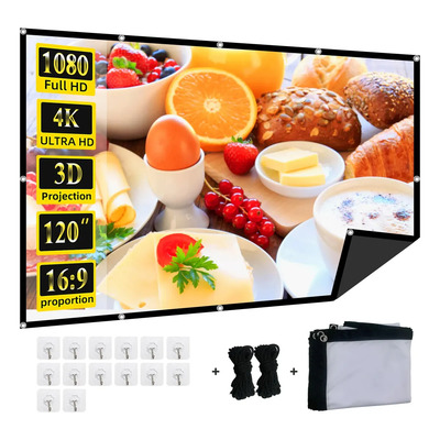Pantalla Para Proyector Portatil 120 Pulgadas 16:9 Proyecció
