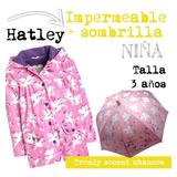 Impermeable + Sombrilla Unicorn Niña Hatley La Segunda Bazar