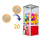 Maquina Vending  2 Pulgadas Cobro 20 Pesos Capsula Ch10