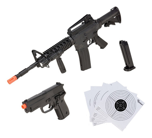 Combo Rifle M4 Y Pistola Vigor 6 Mm Xtrm C