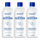 Removedor Acetona Sem Mancha 3 Unidades Aroma Max 500ml