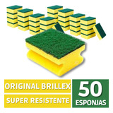  Esponja Cocina Brillex Pack 50 Unidades Super Conveniente