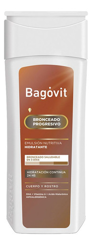 Bagovit A Bronceado Progresivo Autobronceante Hidratante
