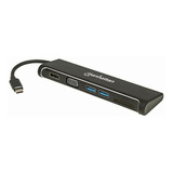 Manhattan Ac-6445 Docking 4-1 Usb-c A Hdmi Vga 2 Usb 3.1