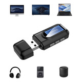 Adaptador Bluetooth 5.0 Usb 2 En 1 Para Pc/tv/auto/hogar