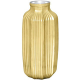 Vaso Dourado Em Vidro - Mart 7754