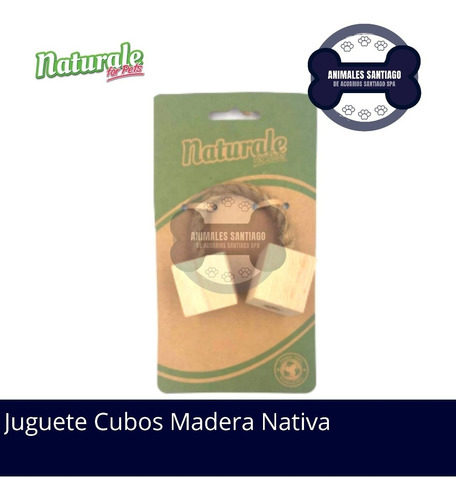 Juguete Cuy Cuyi Conejo Roedor Cubos Madera Nativa 