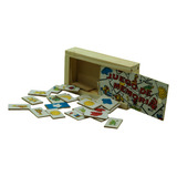 Juego Mesa De Memoria Madera Navidad Reyes Niños