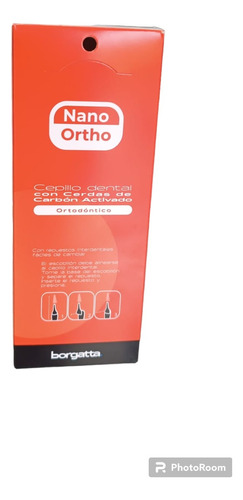 Nano Ortho 12 Pzas/cepillo Con Carbón Activado 