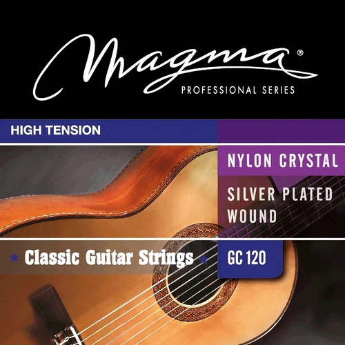 Encordado Para Guitarra Criolla Clasica Magma Tension Alta