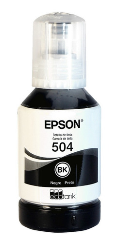 Tinta Epson Ecotank 504 Negra L4150 L4160 L6161 L6171 L6191