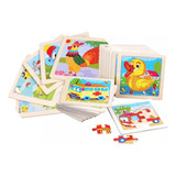 Rompecabezas Madera Para Niños. Pack 10puzzles