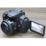 Câmera Fotográfica Canon Rebel T5i + Lente 50mm + Acessórios