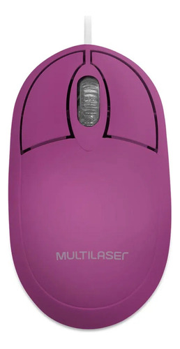 Mouse Multilaser Classic Box Óptico Ful Cor Roxo