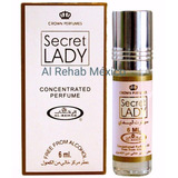 1x Secret Lady Perfume Árabe Al Rehab Roll On 6ml Original 