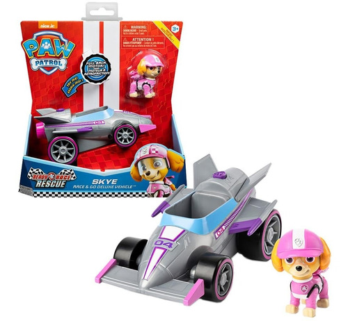 Paw Patrol Vehículo Deluxe Skye Patrulla Canina Sonidos 