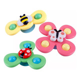 . Animal Giratorio Spin Pop 3pcs Con Ventosa, Se Pega Y Gira