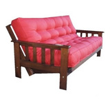 Futon Sofa 3 Cuerpos Cama 2 Plazas + Colchon Muebles Oasis