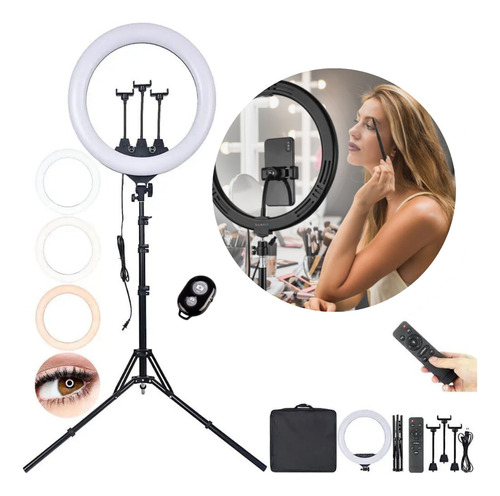 Ring Light Grande 46cm Forte 80w C/ Tripé Reforçado