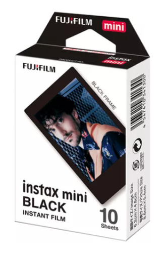 Filme Instantâneo Fujifilm Black Instax Mini - 10 Fotos