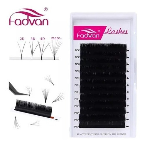 Cílios Fadvan Elipse Lash 0,07d Auto Fan Vol Russo