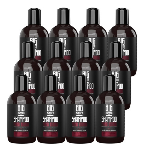 Shampoo Para Barba Big Barber 250ml Atacado Com 12 Unidades