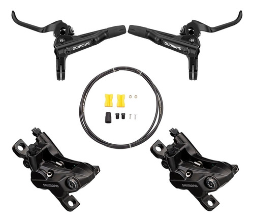 Kit Freno Disco Shimano Hidráulico Mt520 4 Pistones Completo