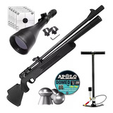 Rifle Pcp Swat Airguns Pr900 Regulado 5,5 Mm Inflador Mira