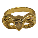 Anillo En Gold Filled Para Mujer Talla 7 - Oro Golfi #501