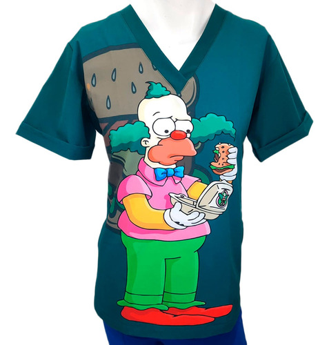 Conjunto Medico Scrub Quirurgico Hombre Krusty Simpsons Repe
