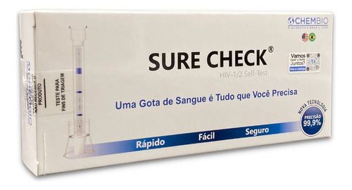 Teste De Hiv Aids Autoteste Rápido 99,9% De Precisão Seguro 