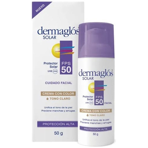 Dermaglos Solar Fps 50 Facial Crema Colorx 50