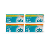 Absorvente Ob Interno Comfort Super C 16 Kit Com 4