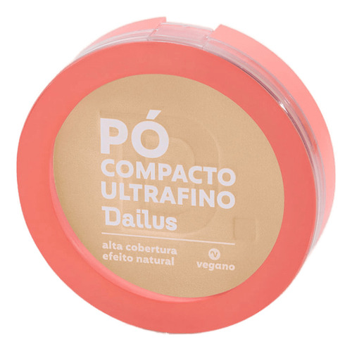 Base De Maquiagem Em Pó Compacto Dailus Pó Compacto Ultrafino Pó Compacto Ultrafino Tom D3 Claro - 10g