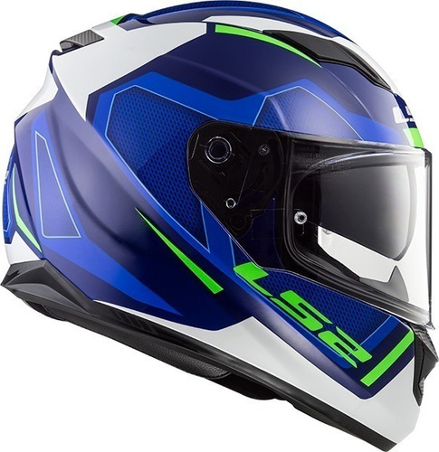 Casco Ls2 320 Stream Evo Axis Blue White Black En Fas Motos