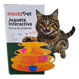 Juguete Interactivo Para Gatos Torre Con Pelotas 3 Niveles