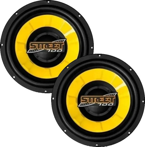 2 Subwoofer Street 700 12' Caixa Trio Caixa Bob 350wrms