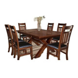 Comedor Cruze 6 Sillas - Tabaco Këssa Muebles